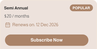 Subscription screen