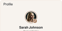 Create profile screen