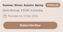 Subscription screen