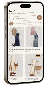 Personalized looks app screen