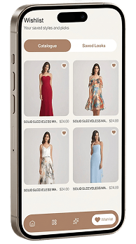 Smart catalogue app screen
